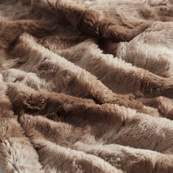 Beautyrest Zuri Faux Fur Heated Wrap with Built-in Controller SpadezStore