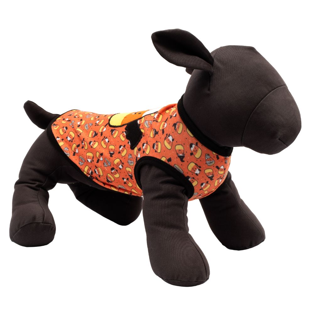 The Worthy Dog Orange Candy Corn Ghouls Tee SpadezStore