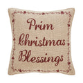 Gable Prim Christmas Blessings Pillow 12x12 SpadezStore