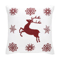 Scandia Snowflake Red White Pillow 16x16 SpadezStore