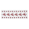 Scandia Snowflake Red White Runner 12x36 SpadezStore