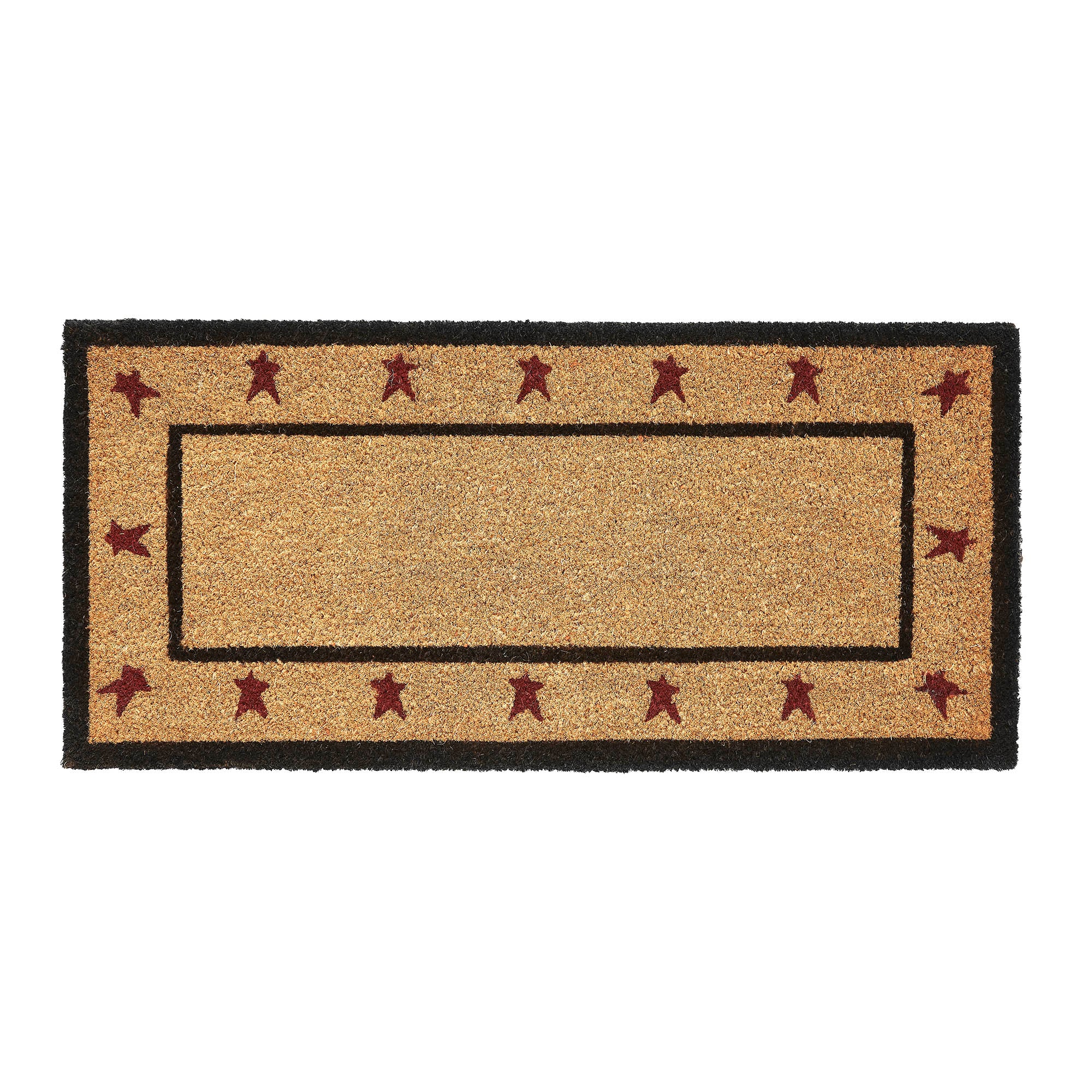Connell Coir Rug Rect Stars 17x36 SpadezStore