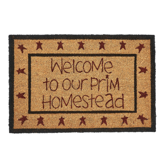 Connell Coir Welcome Rug Rect Stars 20x30 SpadezStore