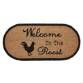 Down Home Welcome to the Roost Coir Rug Oval 17x36 SpadezStore