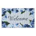 Finders Keepers Hydrangea Welcome Nylon Rug Rect 17.5x29.5 SpadezStore