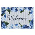 Finders Keepers Hydrangea Welcome Nylon Rug Rect 24x36 SpadezStore