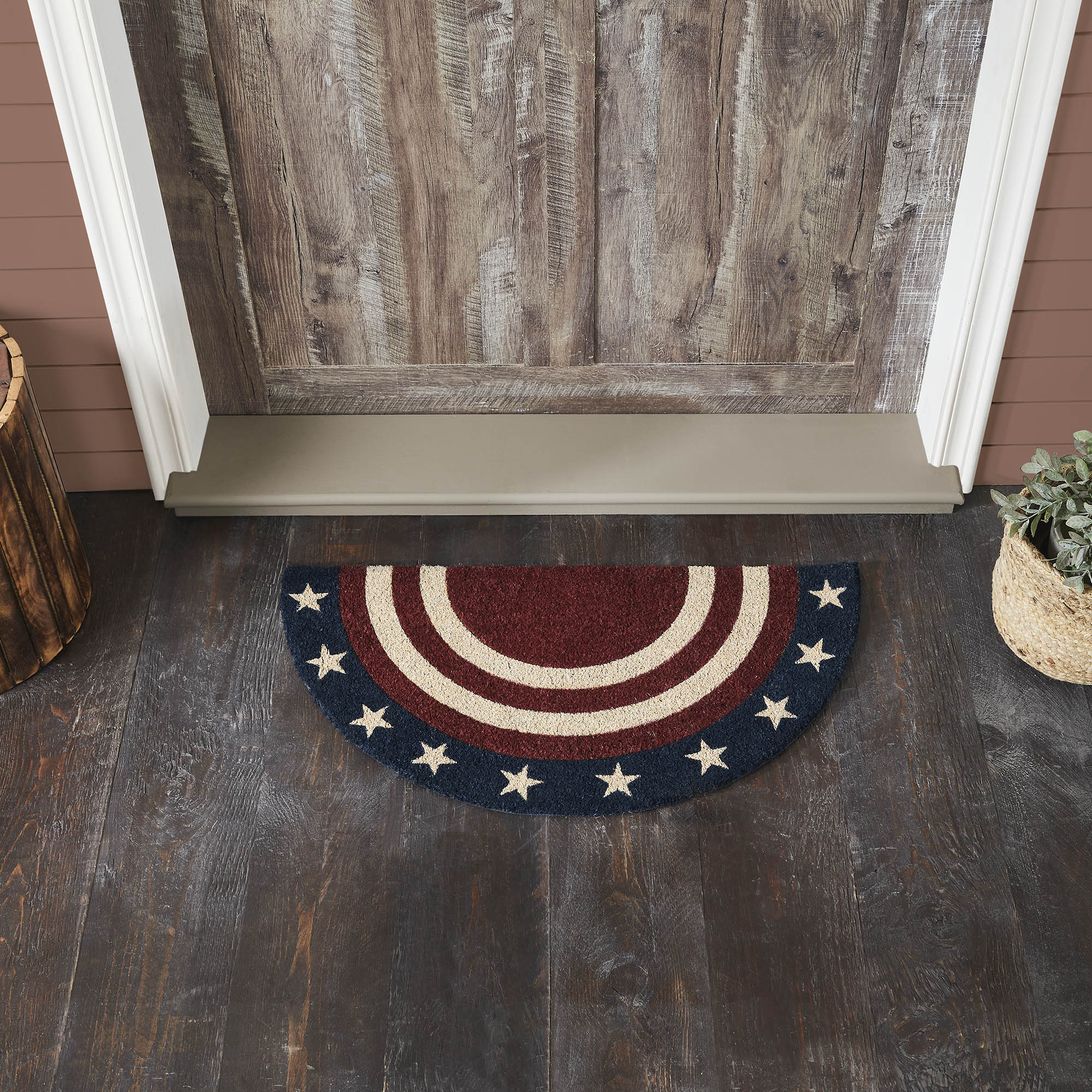 My Country Coir Rug Half Circle 16.5x33 SpadezStore