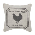 Finders Keepers Chicken Silhouette Pillow 6x6 SpadezStore