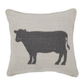 Finders Keepers Cow Silhouette Pillow 6x6 SpadezStore