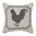 Finders Keepers Rooster Silhouette Pillow 6x6 SpadezStore