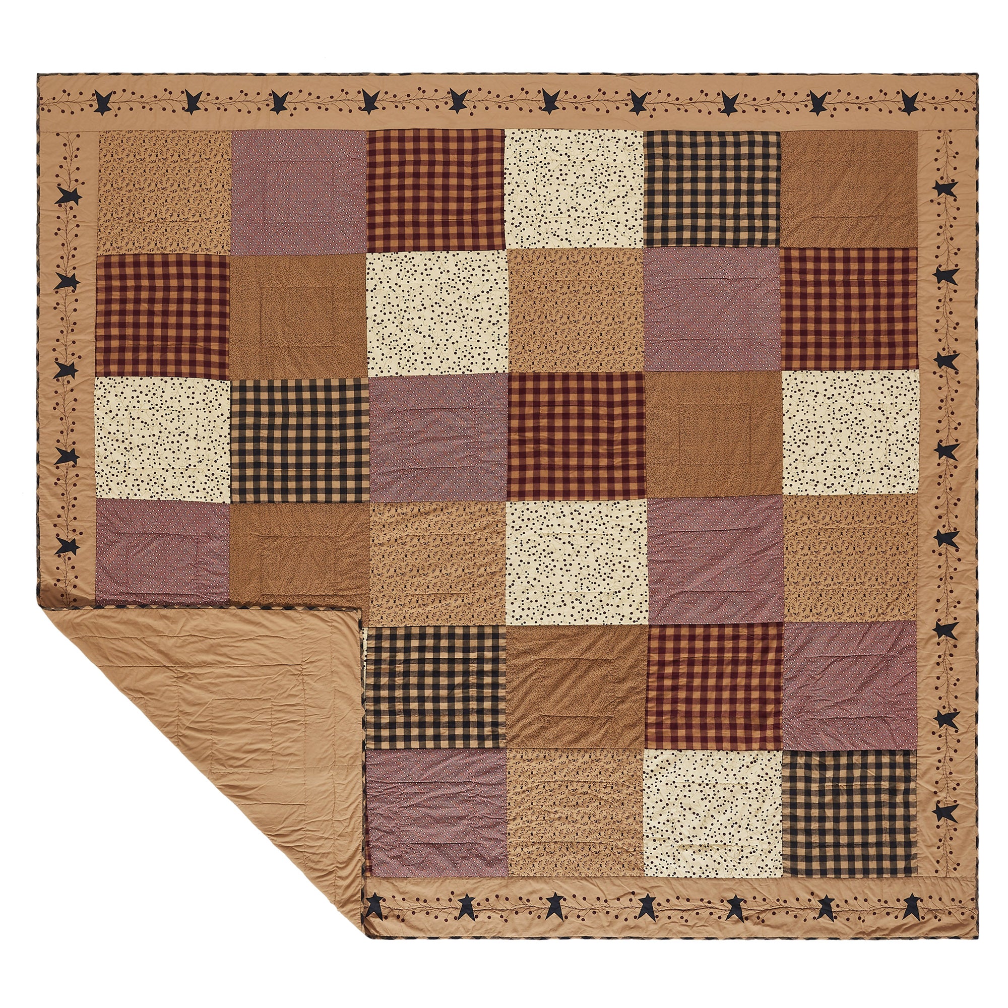 Pip Vinestar California/Luxury King Quilt 124Wx115L SpadezStore