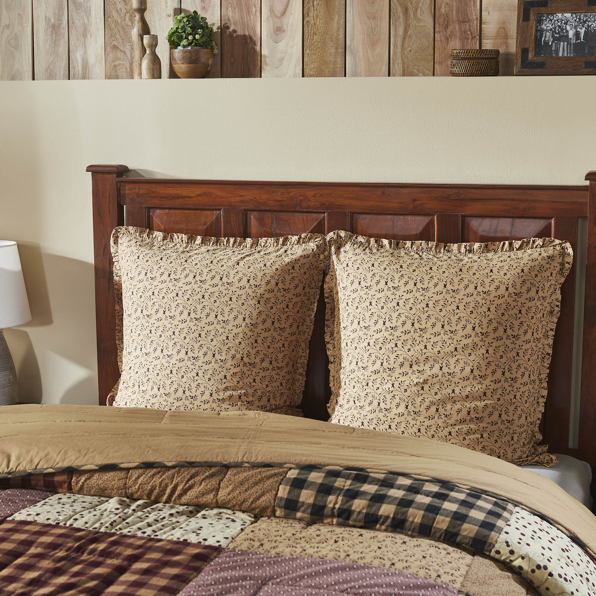 Pip Vinestar Fabric Euro Sham Set of 2 26x26 SpadezStore