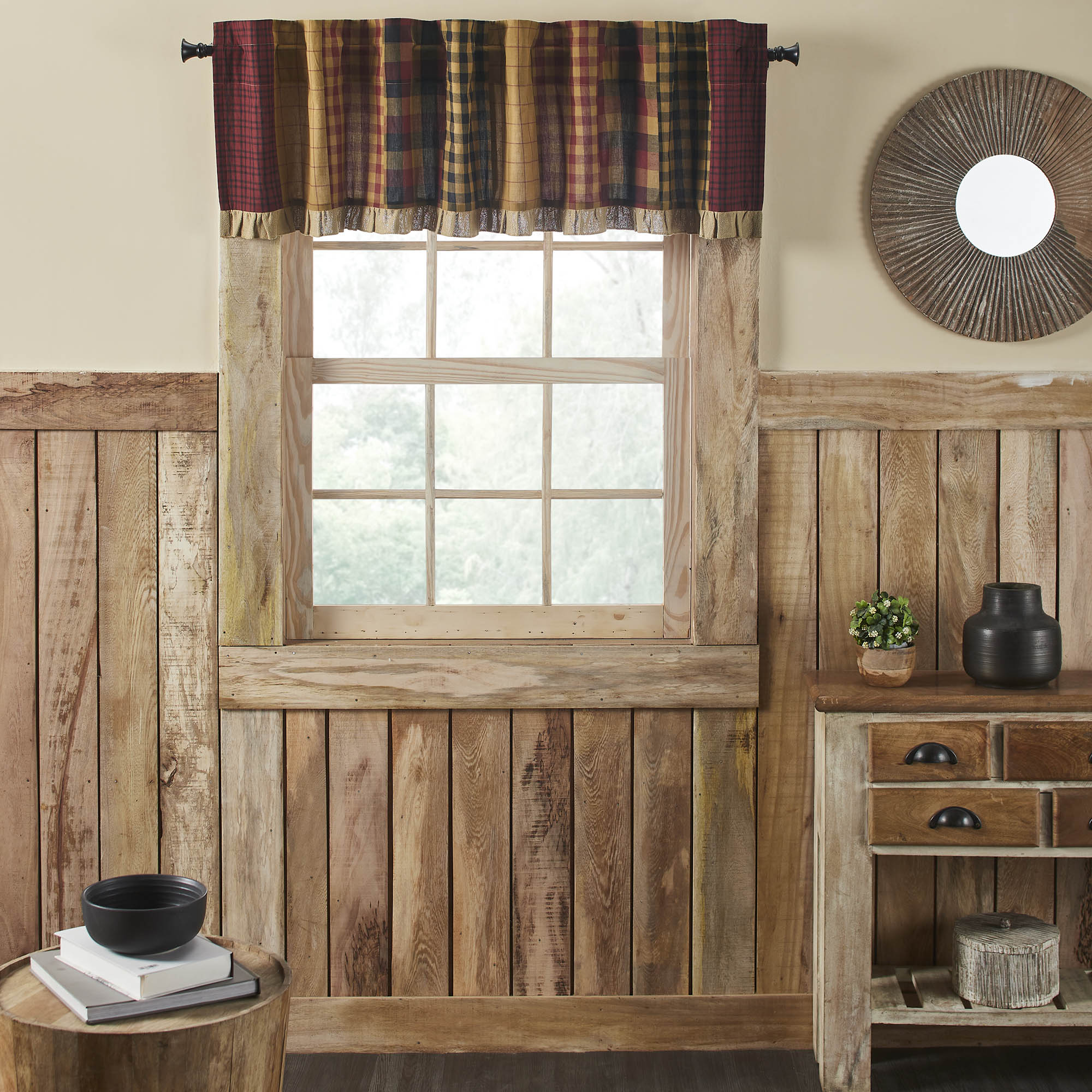 Connell Patchwork Valance 18x72 SpadezStore