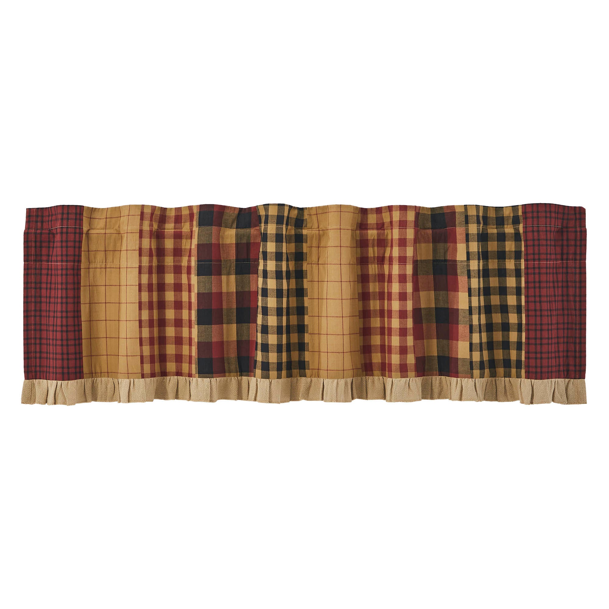 Connell Patchwork Valance 18x72 SpadezStore