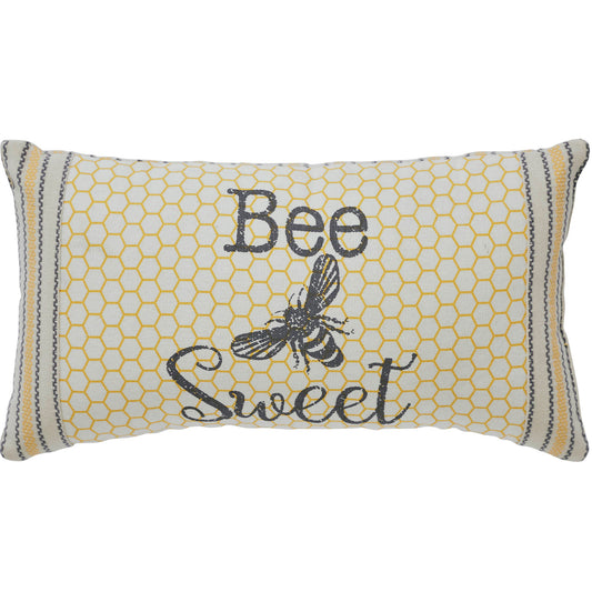Buzzy Bees Bee Sweet Pillow 7x13 SpadezStore