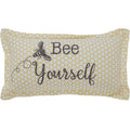 Buzzy Bees Bee Yourself Pillow 7x13 SpadezStore
