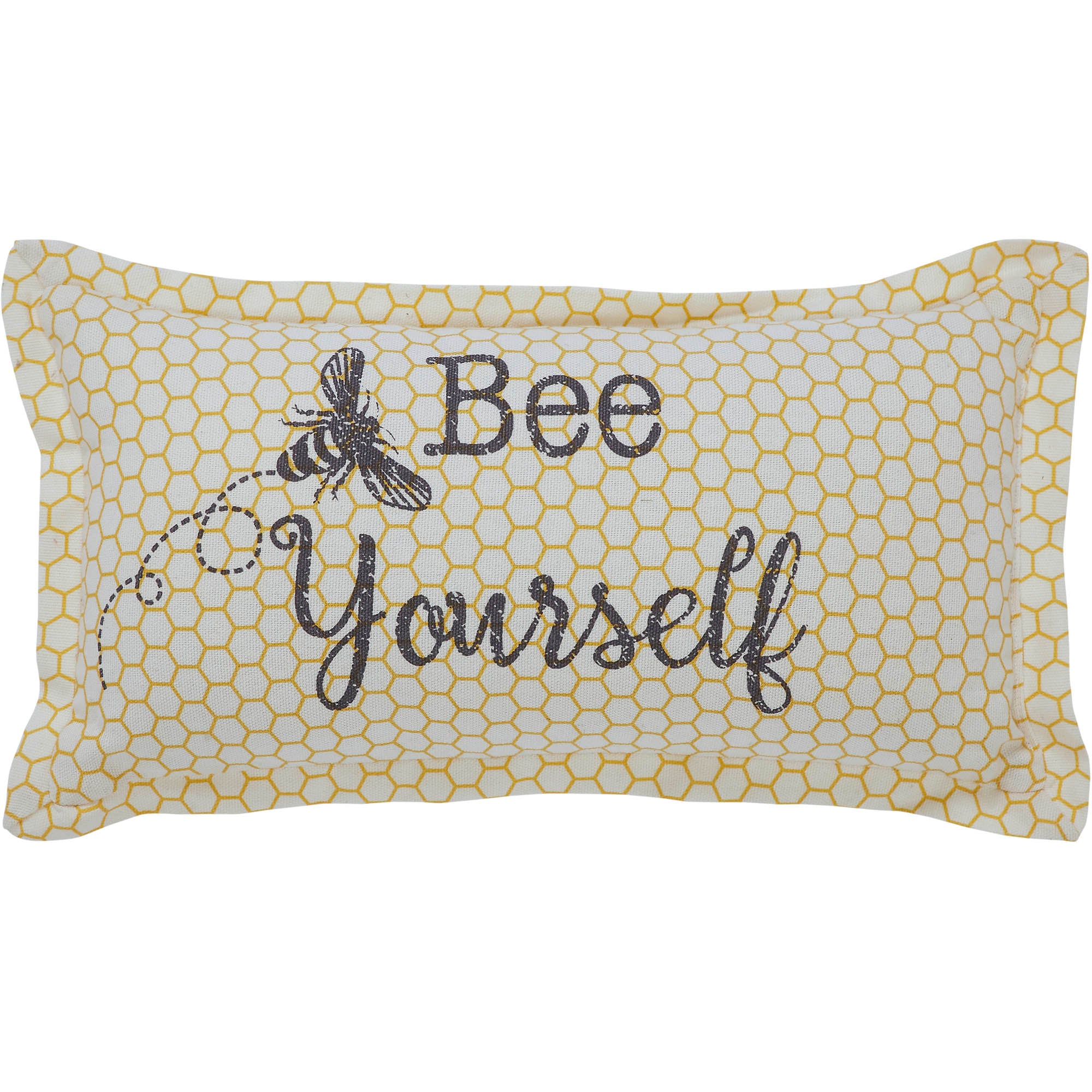 Buzzy Bees Bee Yourself Pillow 7x13 SpadezStore
