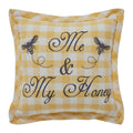 Buzzy Bees Me & My Honey Pillow 9x9 SpadezStore