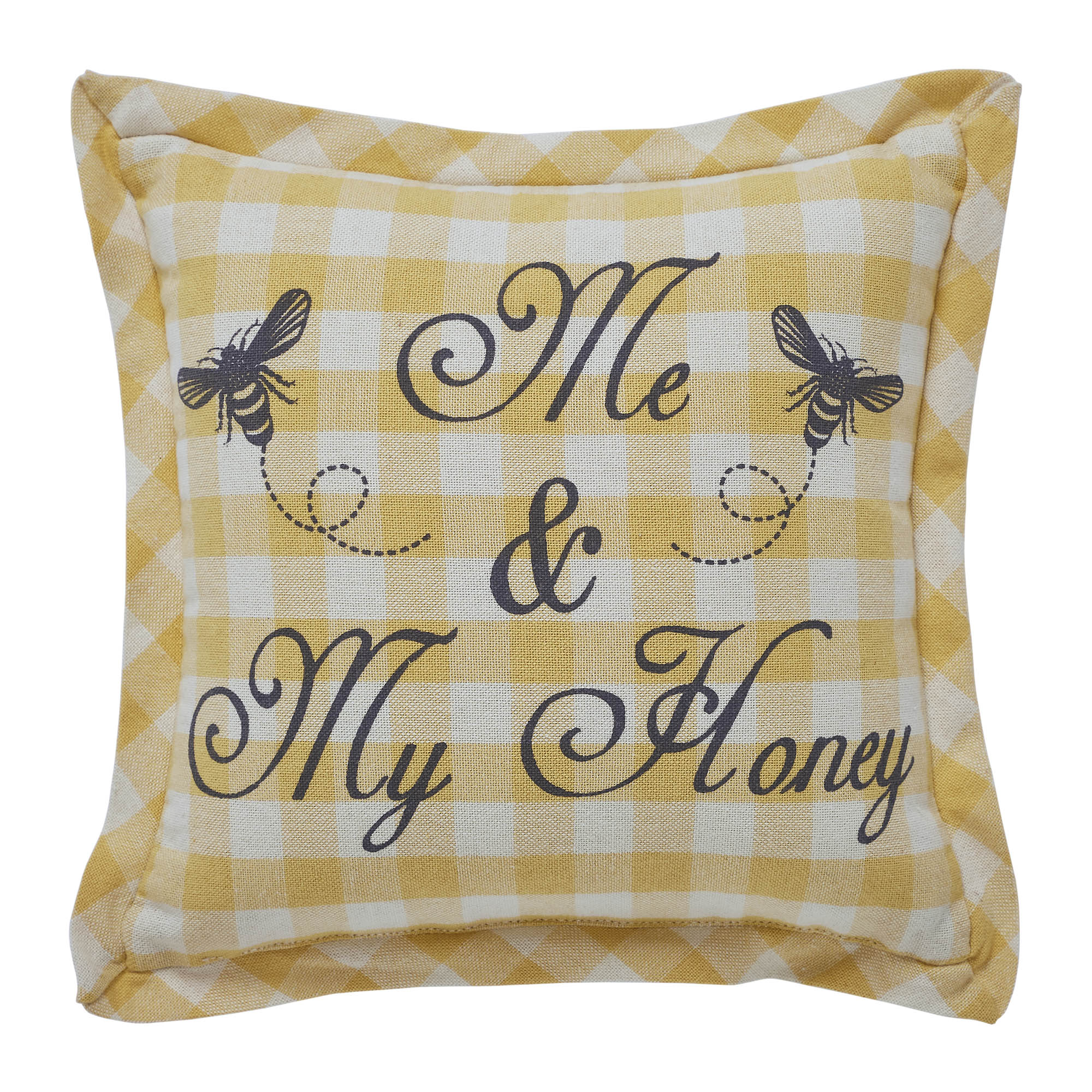 Buzzy Bees Me & My Honey Pillow 9x9 SpadezStore