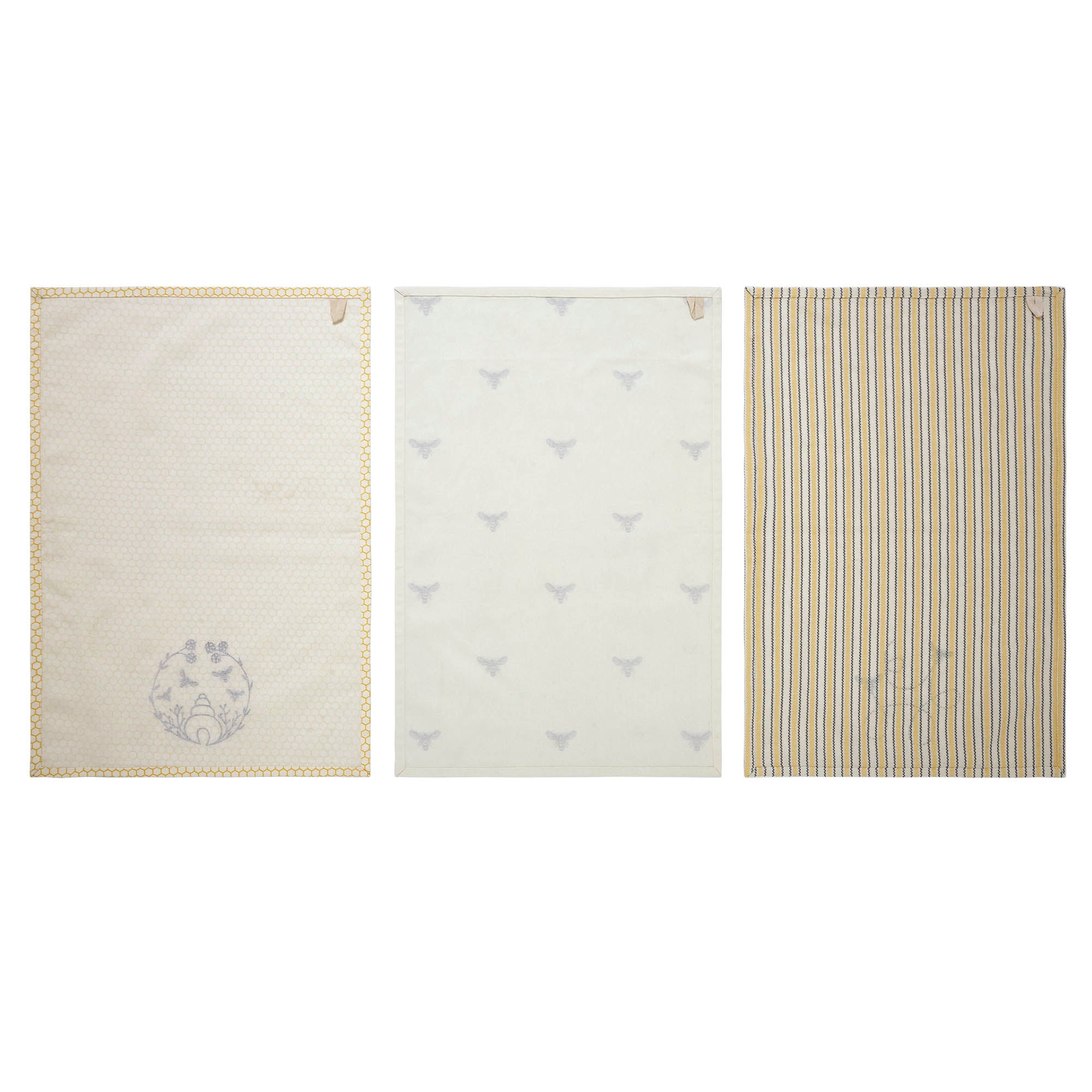Buzzy Bees Tea Towel Set of 3 19x28 SpadezStore