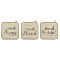 Buzzy Bees Pot Holder Set of 3 8x8 SpadezStore