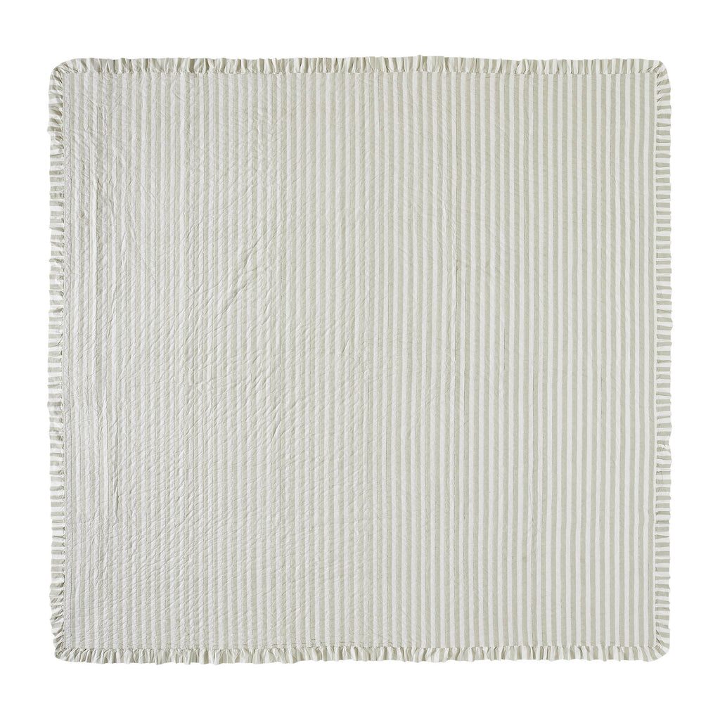 Finders Keepers Ruffled California/Luxury King Quilt 124Wx115L SpadezStore