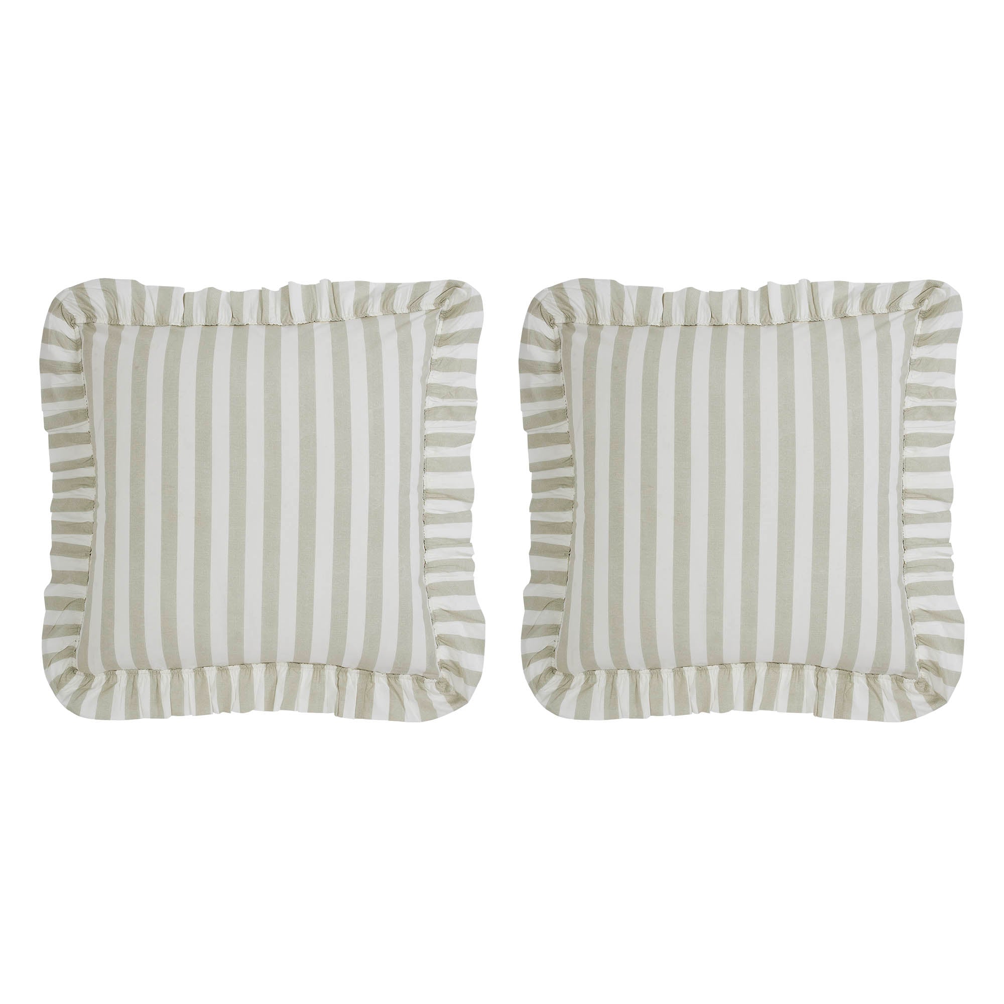 Finders Keepers Ruffled Fabric Euro Sham Set of 2 26x26 SpadezStore