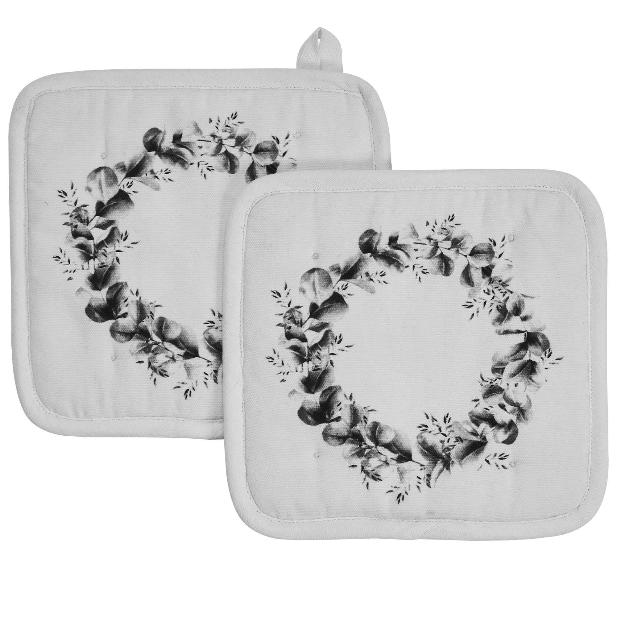 Finders Keepers Eucalyptus Pot Holder Set of 2 8x8 SpadezStore