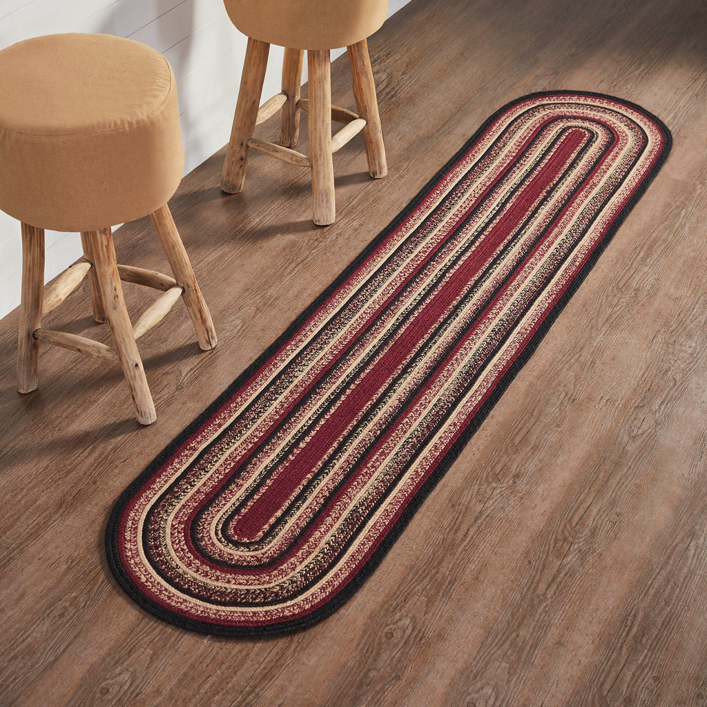 Connell Jute Rug/Runner Oval w/ Pad 22x96 SpadezStore