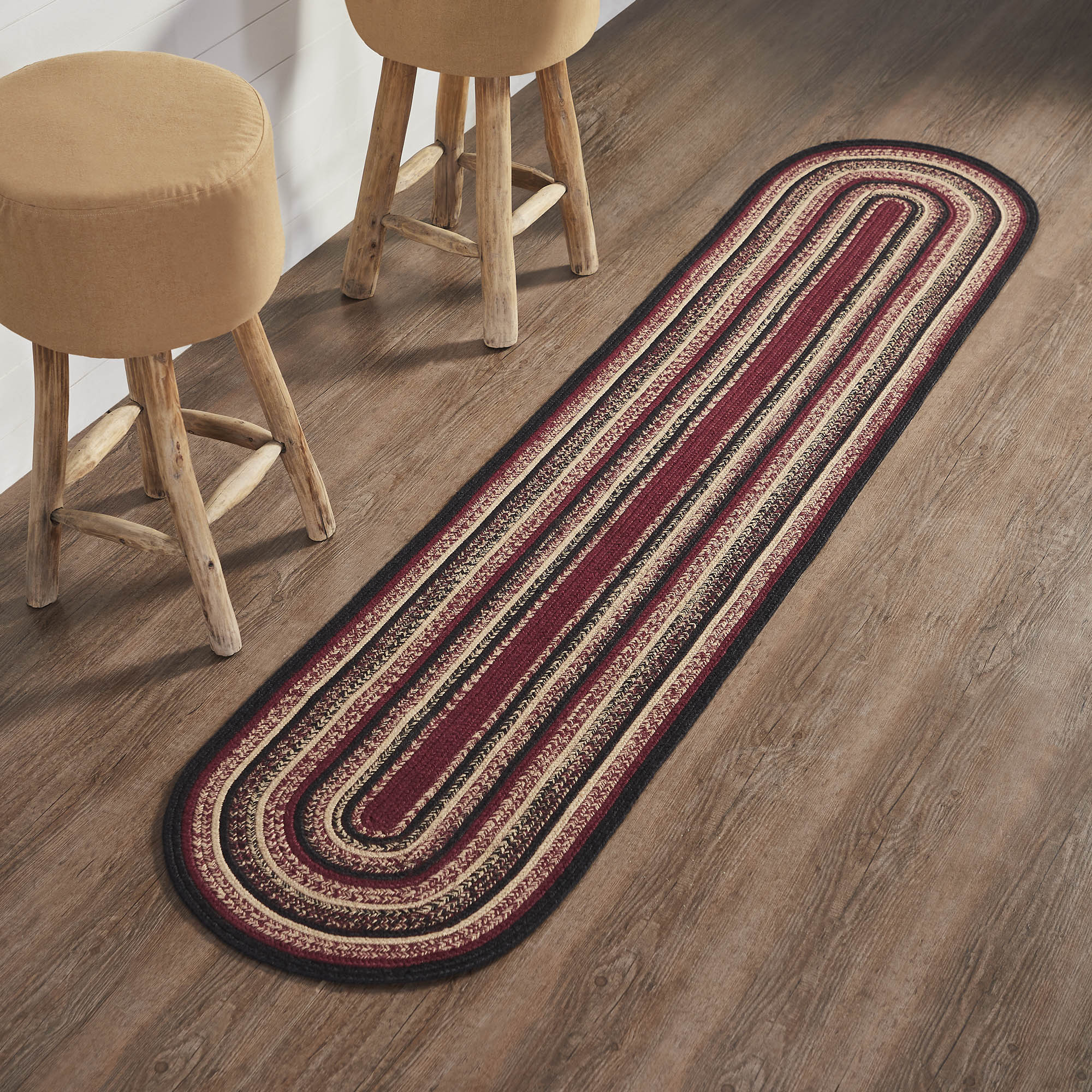 Connell Jute Rug/Runner Oval w/ Pad 22x96 SpadezStore