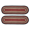 Connell Jute Stair Tread Oval Latex Set of 2 8.5x27 SpadezStore