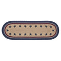 My Country Oval Runner Stencil Stars 8x24 SpadezStore