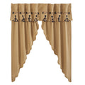 Pip Vinestar Scalloped Layered Prairie Short Panel Set of 2 63x36x18 SpadezStore