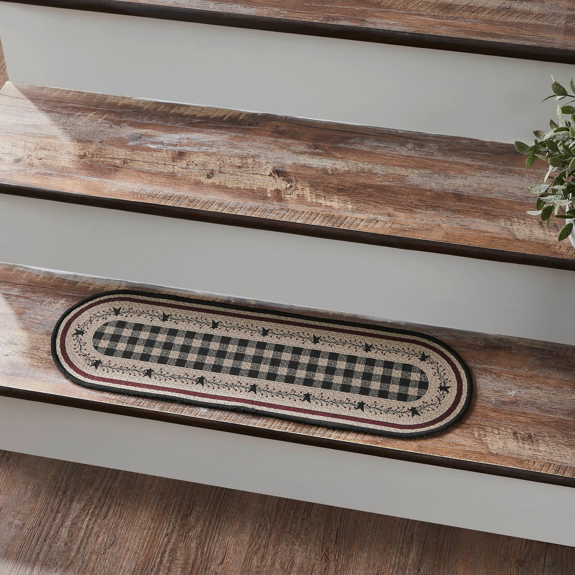 Pip Vinestar Indoor/Outdoor Stair Tread Oval Latex 8.5x27 SpadezStore