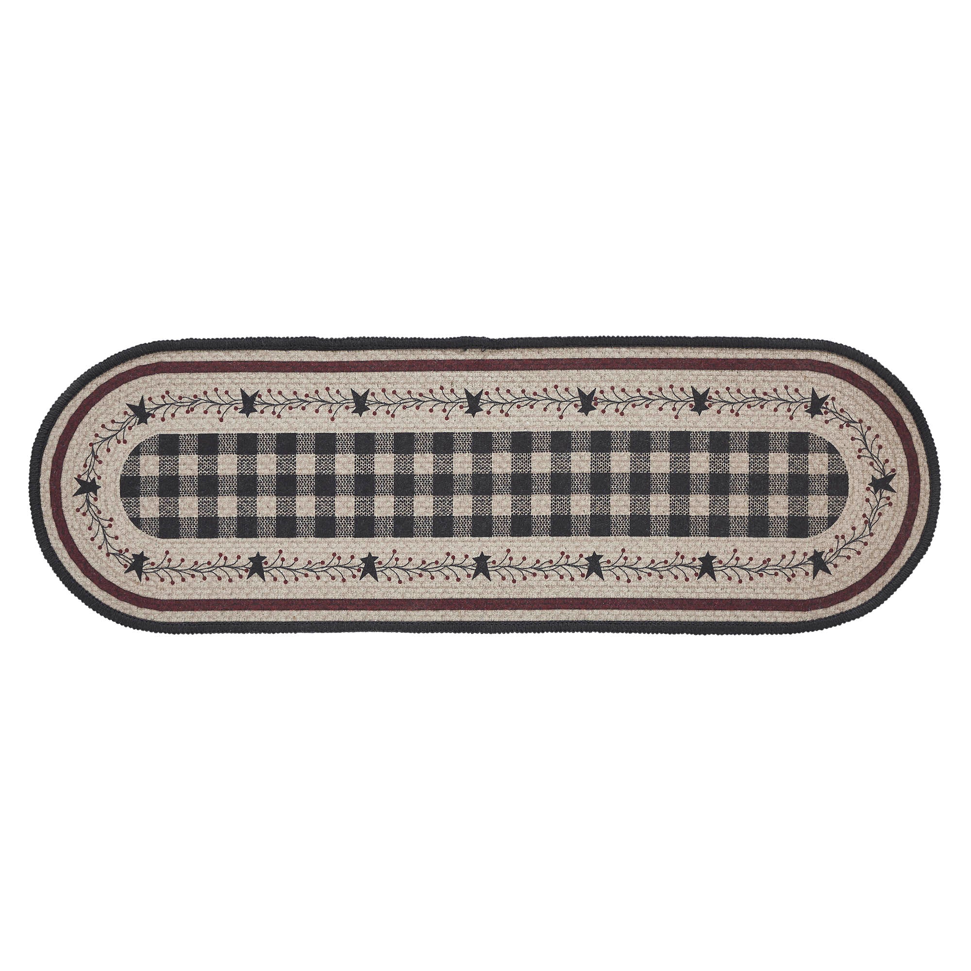 Pip Vinestar Indoor/Outdoor Stair Tread Oval Latex 8.5x27 SpadezStore