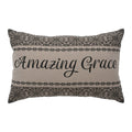 Custom House Black Tan Jacquard Amazing Grace Pillow 14x22 SpadezStore