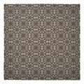 Custom House Black Tan Jacquard Table Topper 42x42 SpadezStore