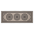 Custom House Black Tan Jacquard Polyester Bathmat 17x48 SpadezStore