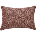 Custom House Burgundy Tan Jacquard Pillow 9.5x14 SpadezStore