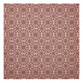 Custom House Burgundy Tan Jacquard Table Topper 42x42 SpadezStore