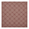 Custom House Burgundy Tan Jacquard Table Topper 20x20 SpadezStore