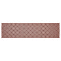 Custom House Burgundy Tan Jacquard Runner 12x48 SpadezStore
