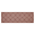 Custom House Burgundy Tan Jacquard Runner 8x24 SpadezStore