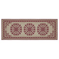 Custom House Burgundy Tan Jacquard Polyester Bathmat 17x48 SpadezStore