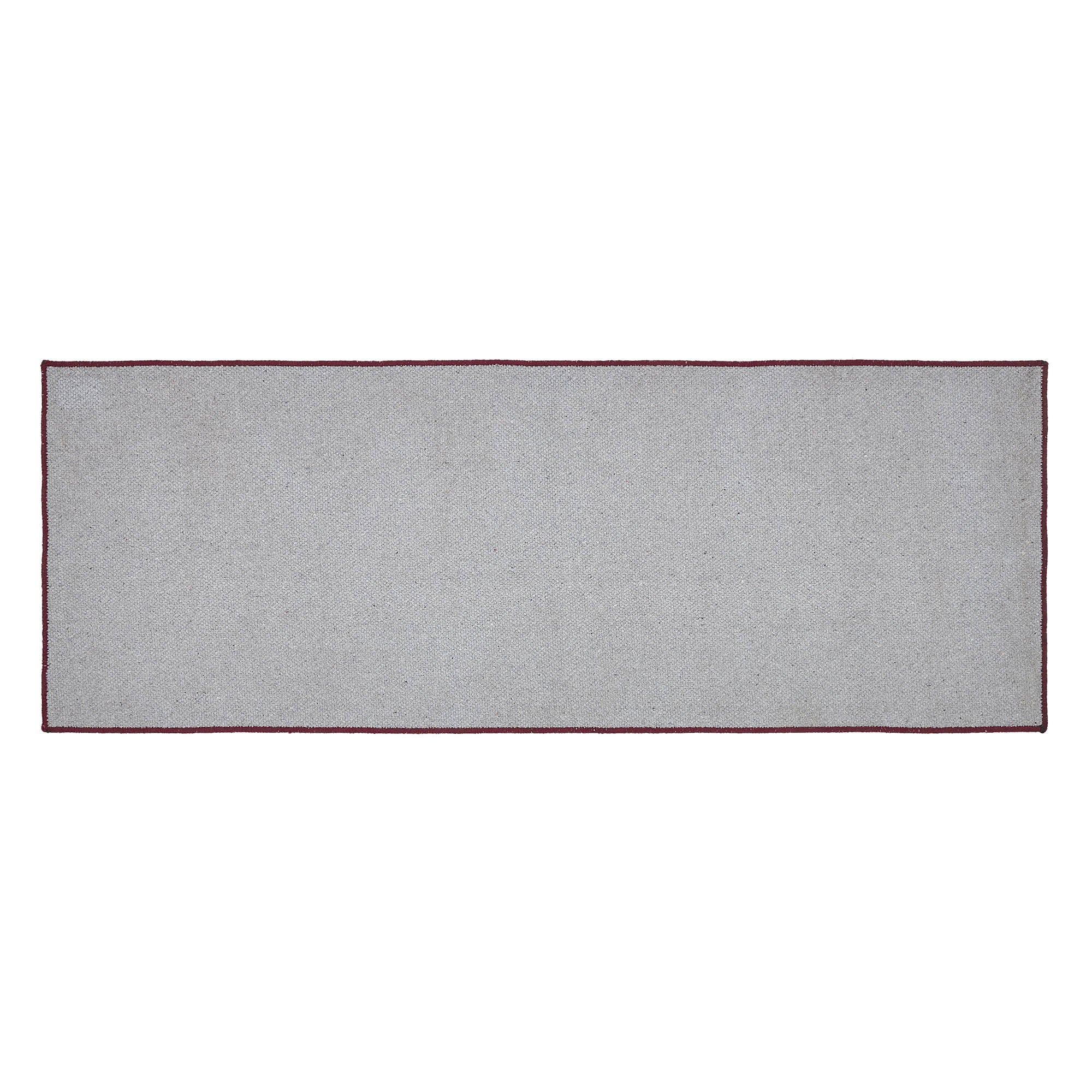 Custom House Burgundy Tan Jacquard Polyester Bathmat 17x48 SpadezStore