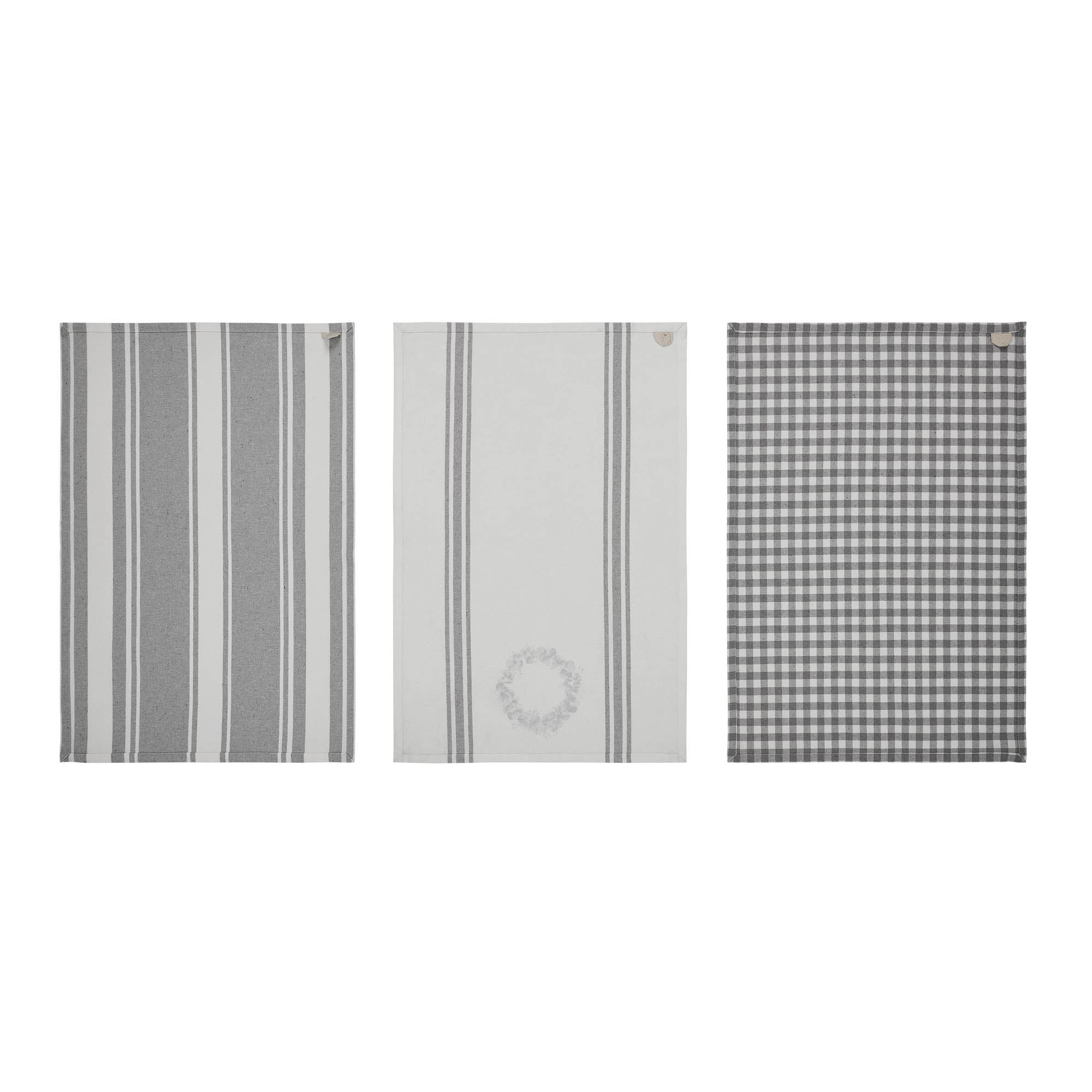 Finders Keepers Eucalyptus Tea Towel Set of 3 19x28 SpadezStore