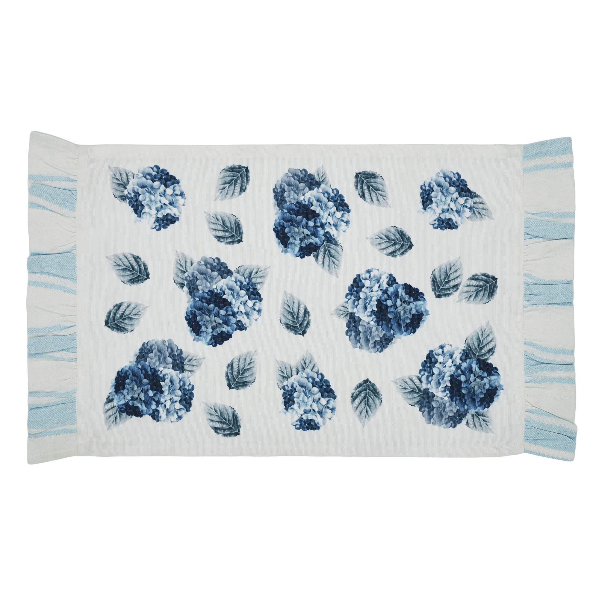 Finders Keepers Hydrangea Ruffled Placemat Set of 2 13x19 SpadezStore