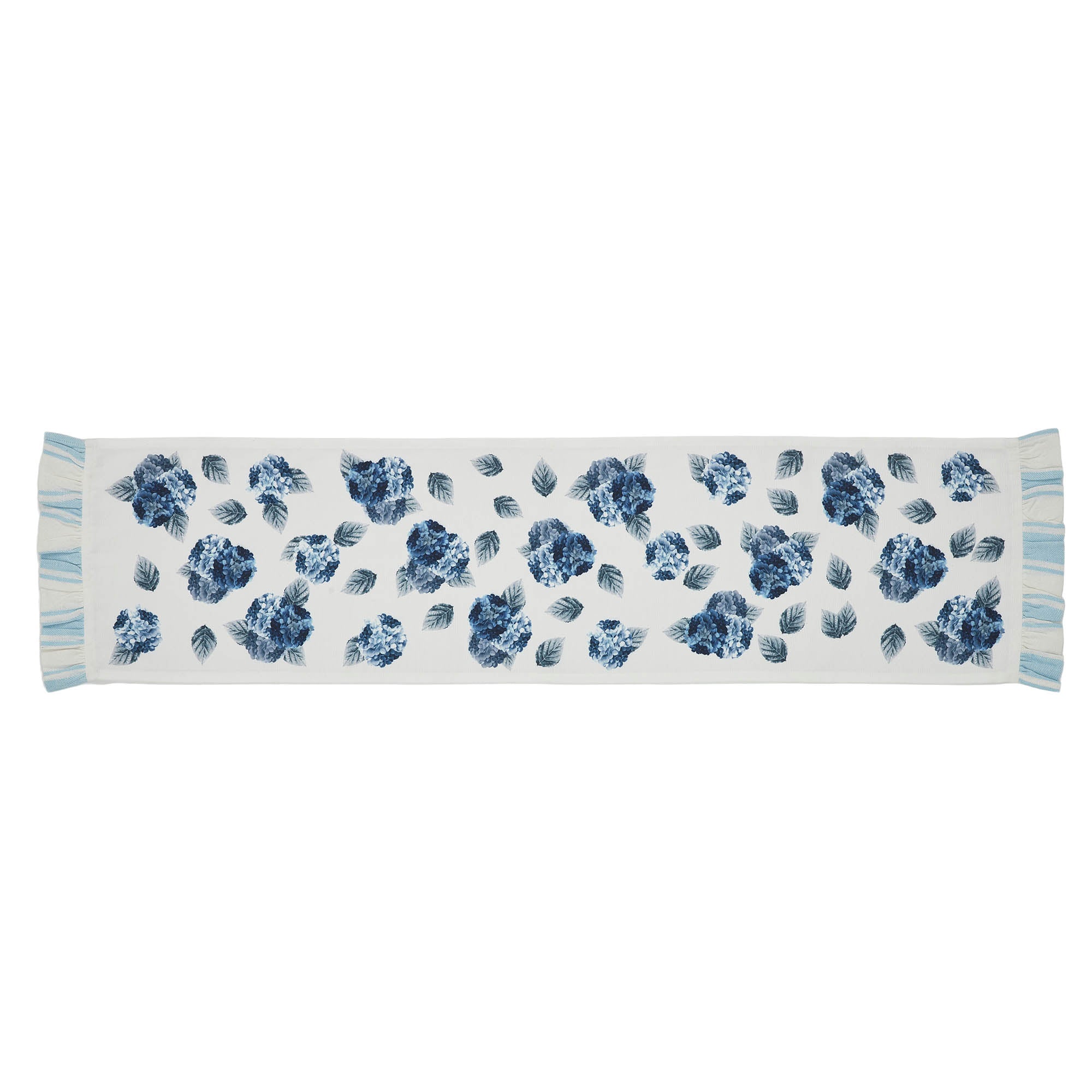 Finders Keepers Hydrangea Ruffled Runner 12x48 SpadezStore