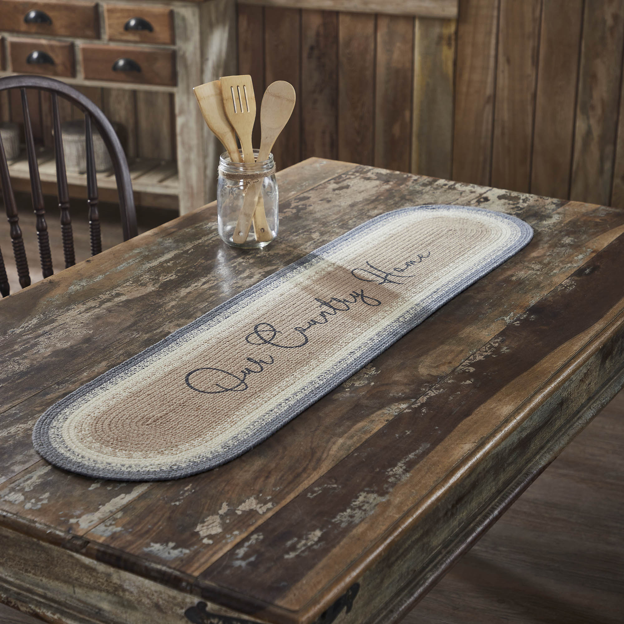 Finders Keepers Our Country Home Oval Runner 12x48 SpadezStore