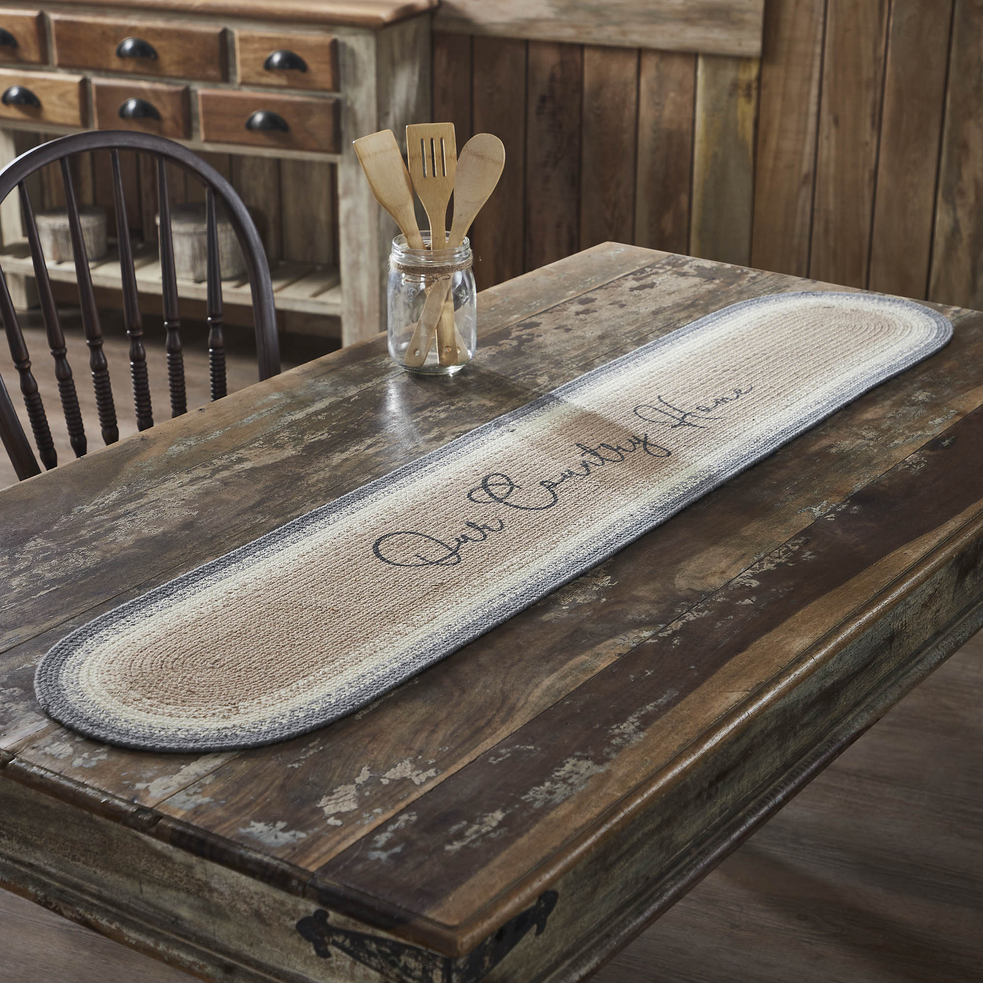 Finders Keepers Our Country Home Oval Runner 12x60 SpadezStore